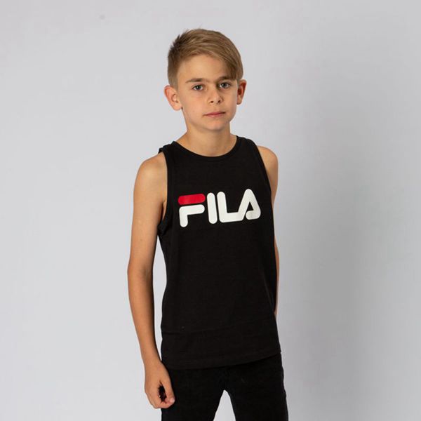 Camisetas Sin Mangas Fila Niños Negras / Blancas / Rojas - Deckle - España 213450UQK